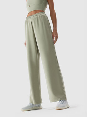 4F 4F Teplákové nohavice 4FAW23TTROF459 Kaki Regular Fit