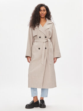 ONLY ONLY Trench-coat Nancy 15310681 Gris Regular Fit