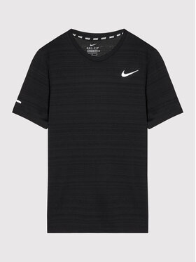 Nike Nike Tehnička majica Miler DD3055 Crna Regular Fit