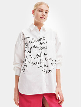 Desigual Desigual Ing 23WWCW19 Fehér Loose Fit