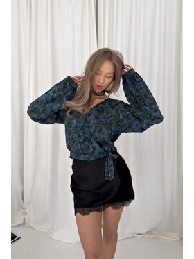 ROSE AVENUE ROSE AVENUE Koszula SOPHIE Niebieski Basic Fit