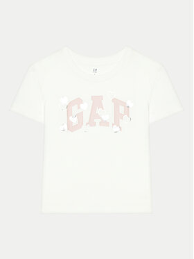 Gap Gap Тишърт 628713-01 Бял Relaxed Fit