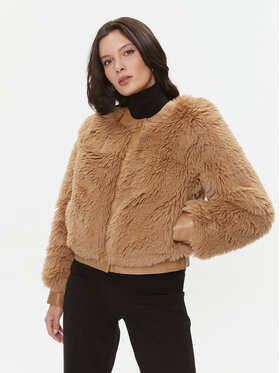 TWINSET TWINSET Krzno 232TT2021 Rjava Regular Fit
