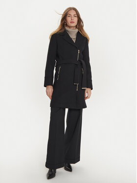 Morgan Morgan Cappotto di transizione 242-GELICE Nero Regular Fit