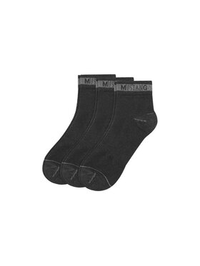 Mustang Mustang Skarpety Niskie Unisex 3 PACK SOCKS Czarny