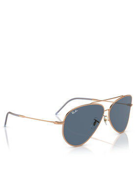 Ray-Ban Ray-Ban Okulary przeciwsłoneczne Aviator Reverse 0RBR0101S 92023A Różowe złocenie