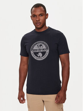 Napapijri Napapijri T-shirt S-Bollo NP0A4I3C Blu scuro Regular Fit
