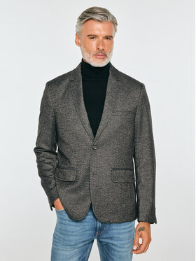 BIG STAR BIG STAR Marynarka JENS Szary Basic Fit