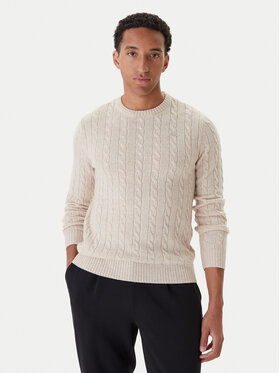 Kappa Kappa Πουλόβερ 63111DW Μπεζ Regular Fit
