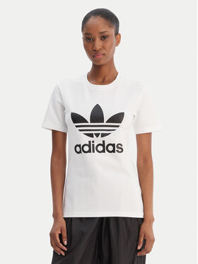 adidas adidas Majica adicolor Classics Trefoil GN2899 Bela Regular Fit