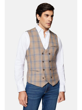 Lancerto Lancerto Kamizelka Blakely KA131124000007 Beżowy Slim Fit