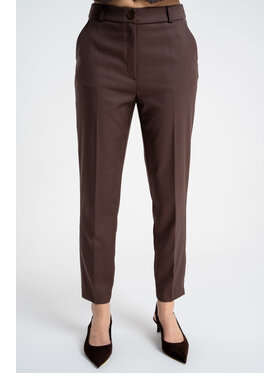 CLICK CLICK Παντελόνι υφασμάτινο 30-341 Καφέ Regular Fit