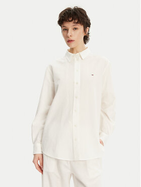 Tommy Jeans Tommy Jeans Košeľa DW0DW20292 Écru Relaxed Fit