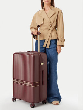 Nine West Nine West Walizka duża CEO-NW-L-002-10 Bordowy