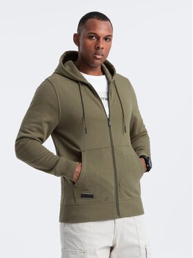 Ombre Ombre Mikina OM-SSBZ-0160 Zelená Regular Fit