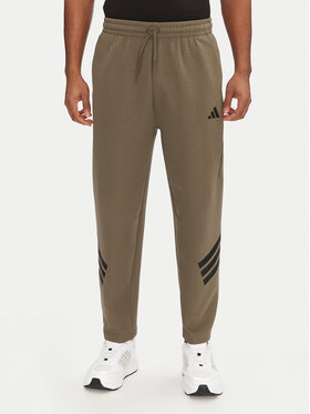adidas adidas Spodnie dresowe Future Icons 3-Stripes JD4891 Zielony Loose Fit