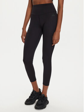 adidas adidas Colanți Signature Graphic Print IY1471 Negru Slim Fit
