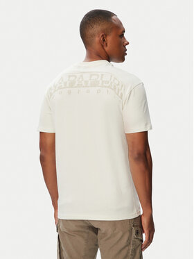 Napapijri Napapijri T-Shirt Yourte NP0A8AU2 Kremowy Relaxed Fit