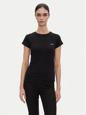 Pepe Jeans Pepe Jeans T-särk PL506037 Must Regular Fit