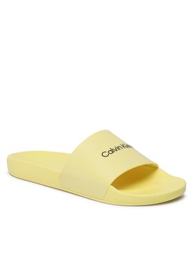 Calvin Klein Calvin Klein Nazouváky Pool Slide Rubber HM0HM00455 Žlutá