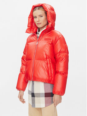 Tommy Hilfiger Tommy Hilfiger Kurtka puchowa New York Gloss WW0WW40836 Czerwony Relaxed Fit