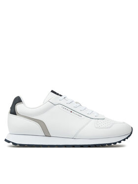 Tommy Hilfiger Tommy Hilfiger Laisvalaikio batai New Runner Eva Mix Lth Flag FM0FM05453 Balta