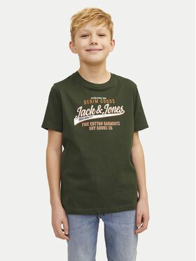 Jack&Jones Junior Jack&Jones Junior Футболка Logo 12258876 Зелений Regular Fit