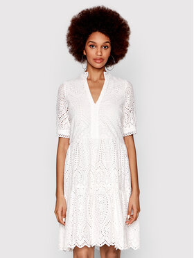 YAS YAS Vestito da giorno Holi 26027163 Bianco Relaxed Fit