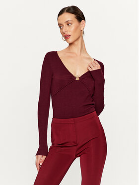 Pinko Pinko Džemperis Giraffa 101846 A15S Bordo Regular Fit