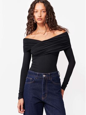 La Mania La Mania Longsleeve RIANN Czarny Basic Fit