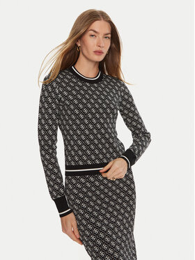 Guess Guess Pulover Lise W4BR21 Z37K0 Negru Slim Fit
