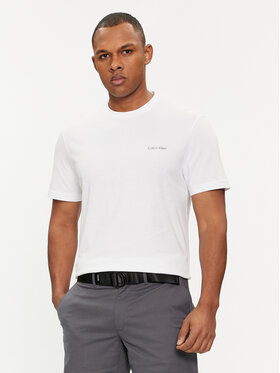 Calvin Klein Calvin Klein Póló Angled Back Logo K10K112495 Fehér Regular Fit