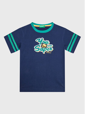 United Colors Of Benetton United Colors Of Benetton Футболка 3096G108K Cиній Regular Fit