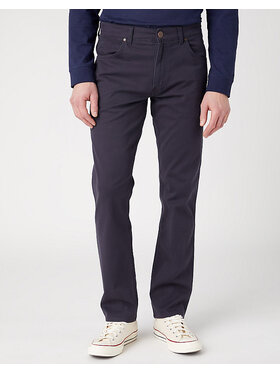 Wrangler Wrangler Spodnie materiałowe GREENSBORO Fioletowy Straight Fit