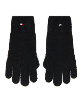 Tommy Hilfiger Tommy Hilfiger Guanti da donna Flag Fluffy AW0AW17797 Nero