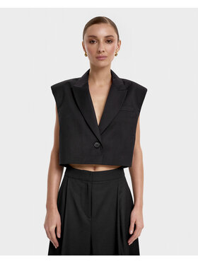 OPRA OPRA Kamizelka OPR-BASIMA-BK Czarny Regular Fit