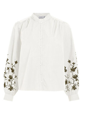Vila Vila Риза 14090057 Бял Regular Fit