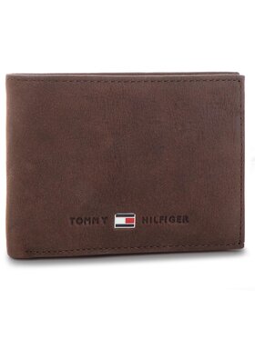 Tommy Hilfiger Tommy Hilfiger Veľká pánska peňaženka Johnson Mini CC Flap AM0AM00662 Hnedá