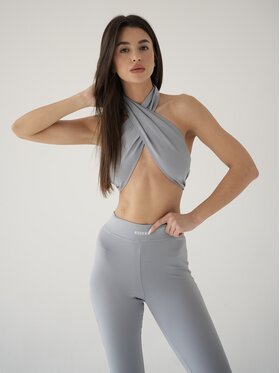 MissDenim MissDenim Top Soft Touch Szary Second Skin Fit