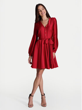 Swing Swing Sukienka koktajlowa 5AI13900 Czerwony Regular Fit
