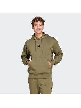 adidas adidas Bluza Essentials Feelcozy JE3799 Khaki Regular Fit