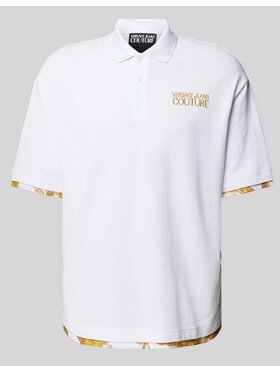 Versace Jeans Couture Versace Jeans Couture Polo 76GAG625 76UP625 Biały Regular Fit