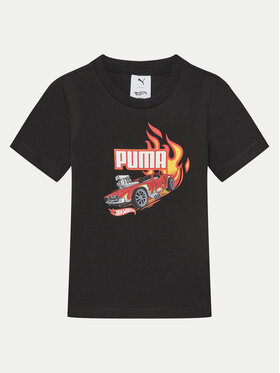 Puma Puma Тишърт Hot Wheels 630069 Черен Regular Fit
