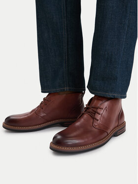 Clarks Clarks Šnurovacia obuv Aldwin 2 Chukka 26320116 Hnedá