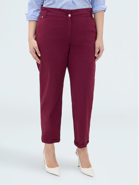 Fiorella Rubino Fiorella Rubino Spodnie materiałowe P706T205201N036 Bordowy Boy Fit