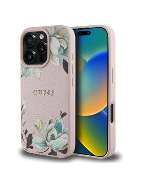 Guess Guess Etui na telefon Apple iPhone 16 Pro Różowy