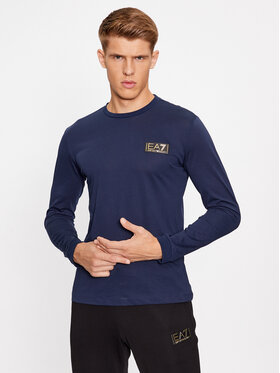 EA7 Emporio Armani EA7 Emporio Armani Тениска с дълъг ръкав 6RPT20 PJM9Z 1554 Тъмносин Regular Fit