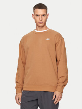 New Balance New Balance Pulóver Small Logo MT41507 Barna Relaxed Fit