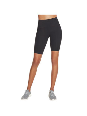 Skechers Skechers Pantaloncini sportivi Skechers Go Walk High Waisted Bike Short Nero Regular Fit
