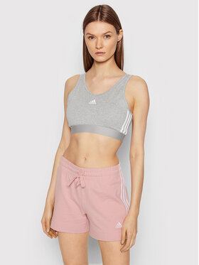 adidas adidas Podprsenkový top Essentials GS1357 Šedá